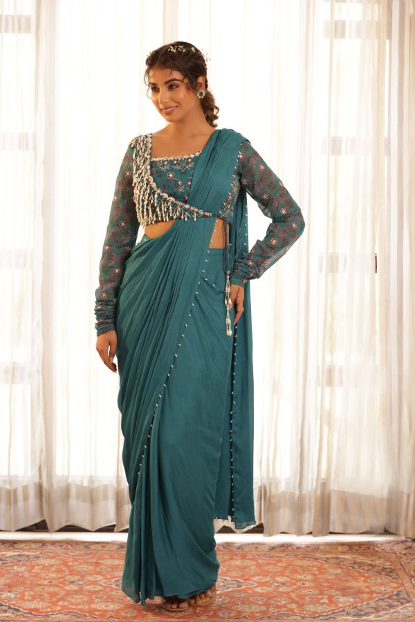 Mehraab drape saree on Sale