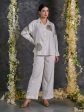 Diyu Sequin Embroidered White Co-Ord Set For Cheap