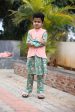 BOYS MINTY GREEN FLORAL KURTA SET WITH NEHRU JACKET Discount