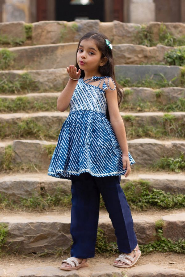 Leher - Girls Leheriya Kurta Payjama Hot on Sale