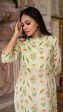 CHAVVI PASTEL GREEN PURE LINEN KURTA Online now