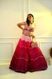 CELESTE  Pink Dupion Ombre Lehenga Sale