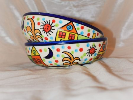 Marilee Blue Pottery Salad Bowls For Discount