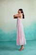 Blossom dress - Orchid Pink Hand embroidered layered gathered Dress Supply